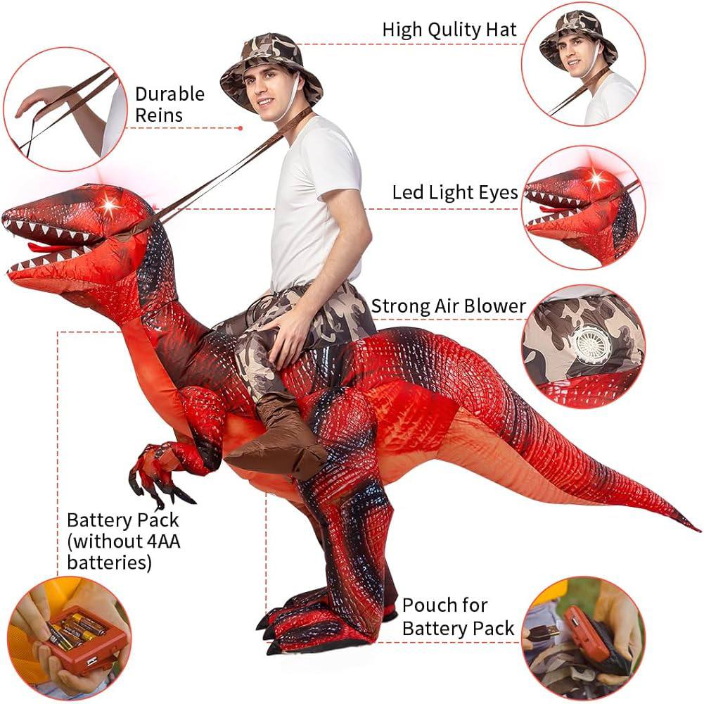 Children's inflatable dinosaur