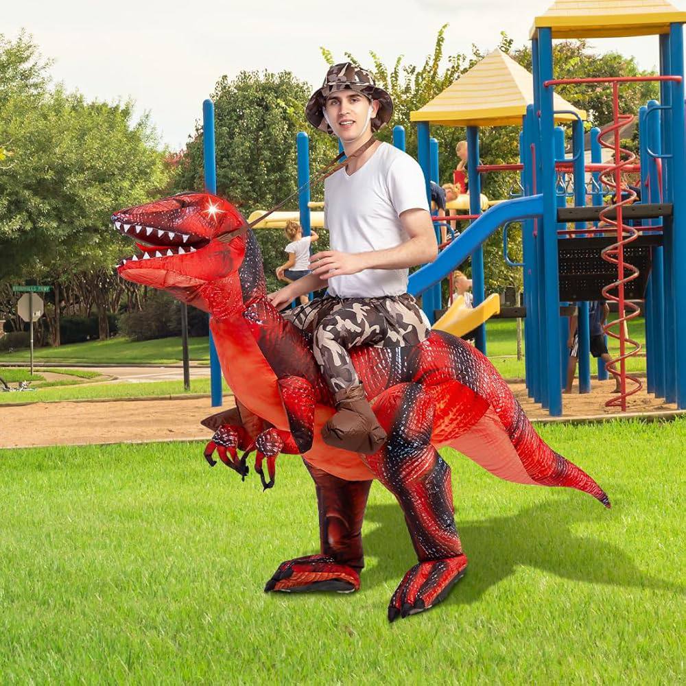 Children's inflatable dinosaur