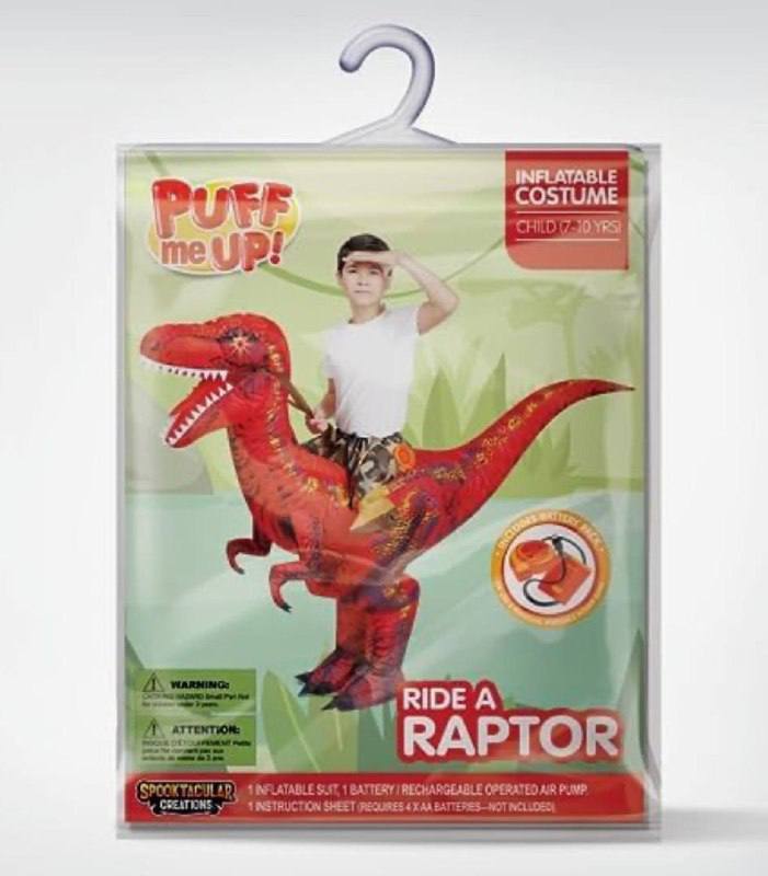 Children's inflatable dinosaur